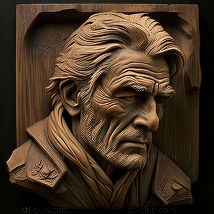 3D model James Bishop American artist (STL)